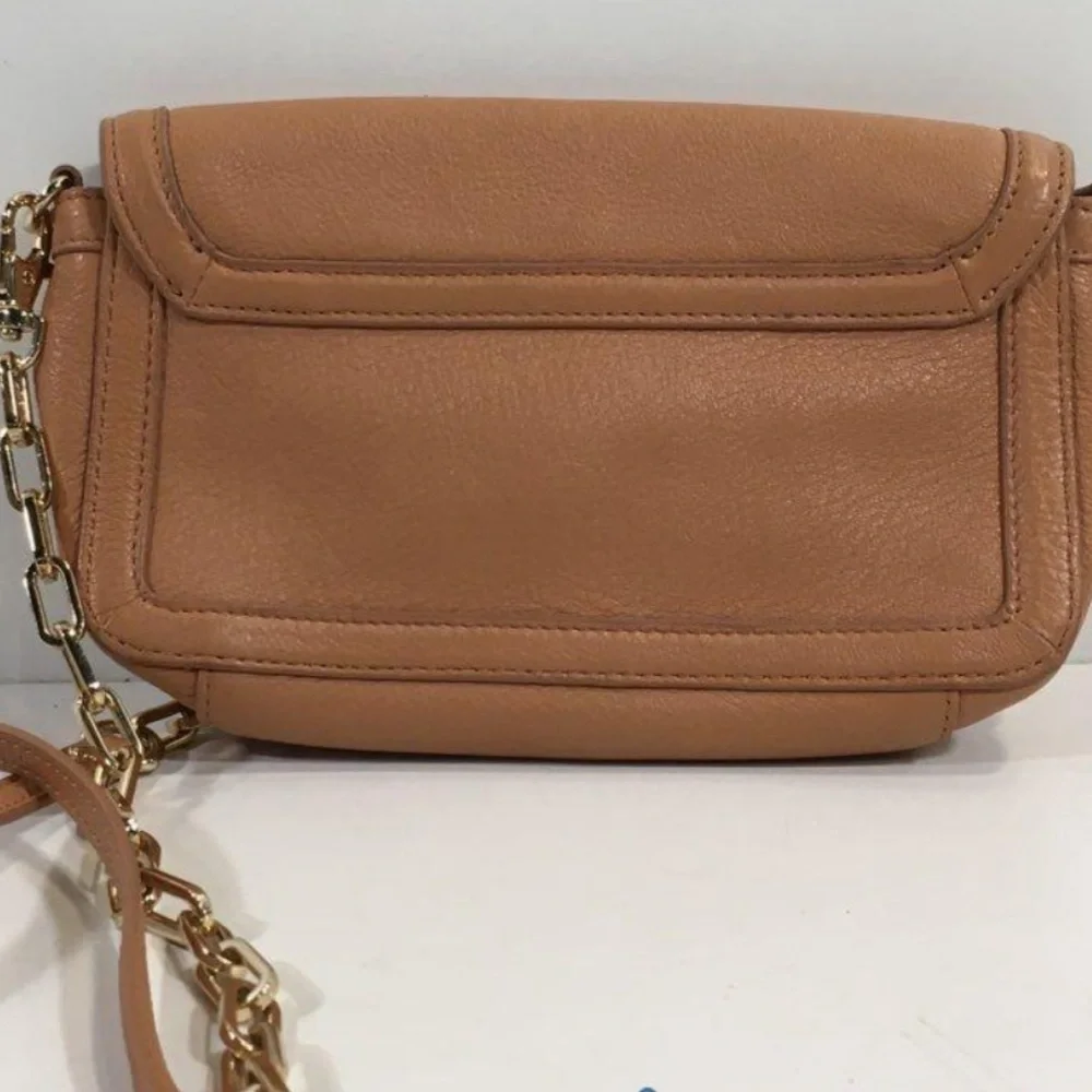 Women’s Tory Burch Tan Pebble Grain Leather Crossbody Bag